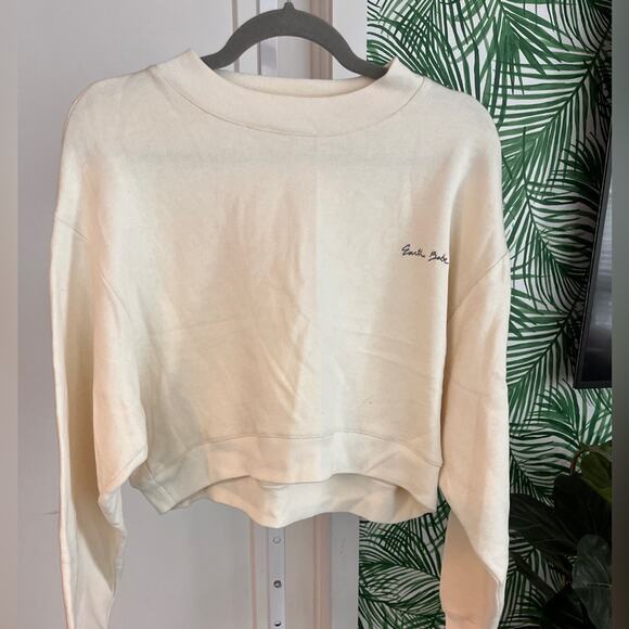 Boyish Cream Earth Babe Cropped Sweatshirt NWOT Small - Picture 5 of 14